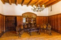 The Knight's hall in the Medieval Orava Castle. Oravsky Podzamok, Slovakia, 21 July 2022 Royalty Free Stock Photo