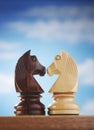 Knights On A Chessboard Royalty Free Stock Photo