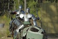 Knights in Combat Royalty Free Stock Photo