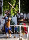 Knights jousting at Renaissance Festival
