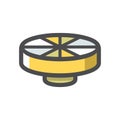 Knights Round Table Vector icon Cartoon illustration.