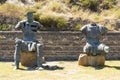 Knights with severed body parts at the foot of the Gori Fortress