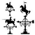 Knights weather vane set