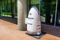 Knightscope security robot branded with the Samsung logo Royalty Free Stock Photo