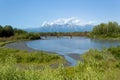 Knik River, Alaska in summer Royalty Free Stock Photo