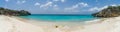 Knip Beach Panorama- Curacao Views Royalty Free Stock Photo