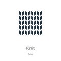 Knit icon vector. Trendy flat knit icon from sew collection isolated on white background. Vector illustration can be used for web Royalty Free Stock Photo