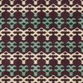 Knit seamless pattern with grunge effect