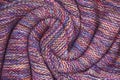 Knit texture of natural soft wool knitted fabric melange background