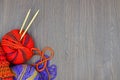 Knit and wool Royalty Free Stock Photo