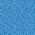 Knitted bubble pattern. Cute seamless design. Vector illustration.