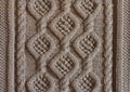 knitted canvas with patterns Aran