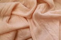 Knitted cashmere texture background. Cashmere scarf and gloves. Royalty Free Stock Photo