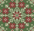 Knitted Christmas background. Nordic style.