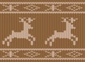 Knitted Christmas seamless background