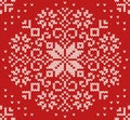 Knitted Christmas seamless pattern