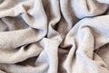 Knitted cotton linen texture fabric Royalty Free Stock Photo