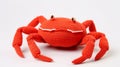 Knitted Crab Toy: A Unique And Playful Orange Crocheted Character