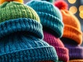 Knitted Delights Cozy Winter Hats for Chilly Days.AI Generated