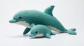 Knitted Dolphins: Playful Toys With Bold Contrast And Textural Play