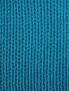 Knitted fabric in electric turquois