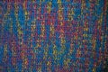 Knitted fabric texture. Closeup view of multicolored fabric jersey. Multicolor abstract background and texture for designers. Colo Royalty Free Stock Photo