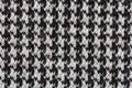 Knitted fabric texture with goose foot pattern