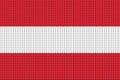 Knitted flag of Austria