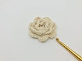 Knitted flower