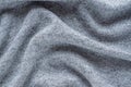 Knitted grey fabric background Royalty Free Stock Photo