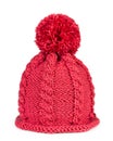 Knitted hat isolated on white background Royalty Free Stock Photo