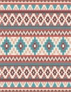 Knitted Indian rug paisley ornament seamless pattern. Ethnic Mandala print