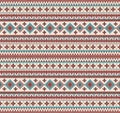 Knitted Indian rug paisley ornament seamless pattern. Ethnic Mandala print Royalty Free Stock Photo