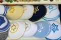 Knitted jewish religious caps (yarmulke)