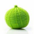 Knitted Lime Toy With Afro-caribbean Influence