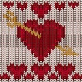 Knitted love background. Knitting texture.