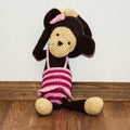 Knitted monkey doll