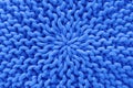 Knitted natural wool texture background pattern blue trendy color of year 2020