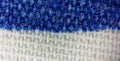 blue and white fabric texture in a microscope Royalty Free Stock Photo