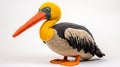 Knitted Pelican Toy: Hyperrealistic Sculpture With Meticulous Details