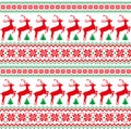 Knitted, pixel Christmas and New Year pattern. Wool Knitting Sweater Design. Wallpaper wrapping paper textile print. Eps