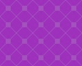 Knitted repeating ornament, foursquare on a purple background