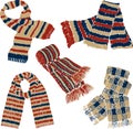 Knitted scarves