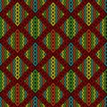 Knitted seamless decorative pattern