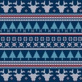 Knitted seamless pattern Royalty Free Stock Photo