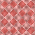 Knitted seamless vector pattern wiht red rhombuses for winter clothes