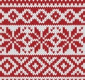 Knitted seamless winter pattern