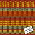 Knitted stripes seamless background pattern