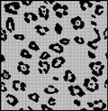 Knitted stripped seamless pattern with leopard spots