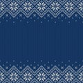 Knitted sweater background with copyspace. Vector seamless pattern